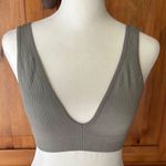PINK - Victoria's Secret Pink Women's Olive Ribbed Bralette.  Size small Photo 0