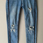 ZARA sz 4 blue Z1975 distressed jeans Photo 0