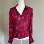 Rena Rowan  Silk Top in Red and Pink Size S Photo 1
