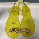Katy Perry Women's The Geli Flat Yellow Jelly Sandal Rainbow Pride Women's Sz 9 Photo 4