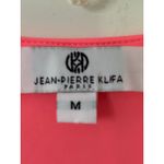 JEAN PIERRE KLIFA Paris Coral V Neck 3/4 Sleeve Tunic Top Women's Medium Pink Photo 1