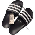Adidas Adilette Black and White Athletic Sporty Slides SZ 6 New With Tag Photo 5