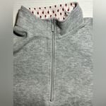 Orvis Sweatshirt Womens Large Gray Flip Cuff 1/4 Zip Pullover Preppy Lightweight Photo 8