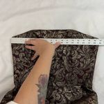 Talbots Burgundy Gold Brocade Strapless Cocktail Party Dress Photo 3