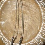 American Eagle Outfitters Texture Beaded Silver Necklace Photo 6
