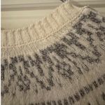 J.Jill sz XS Womens Oversized Gray White Chunky Knit Pullover Sweater Cozy Cabin Photo 7