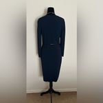 Jones New York Dark Blue Long Sleeve Dress Photo 1