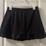 st. john's bay  Women's Swim Skirt with Attached Brief Insert Size 16 Black Photo 0