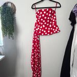 Club Monaco Rourke Top Sleeveless Red White Multi Polka Dot XS 0 Pinup Mod Femme Photo 3