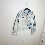 Free People  Womens Rumors Denim Jacket Tie Dye Distressed Size Small New Photo 7