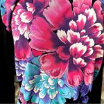 Karen Scott  Deep black Napa Valley floral long sleeve shirt Photo 8