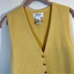 Talbots Vintage Butter Yellow Wool Blend Sweater Vest Petite Photo 1