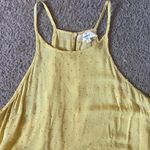 NWOT Halter Ruffle Spaghetti Strap Tank Top Gold Size L Photo 5