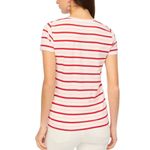 J.Crew  Shirt‎ Women Small White Red Striped Embroidered Heart Collector Tee Photo 1