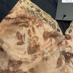 Motel Rocks NWT  motel yena top lace trim button bralette top botanical animal xs Photo 1