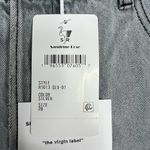 Sandrine Rose x Free People Straight Leg Jeans Sz 28 Button Fly High Rise‎ NWT Silver Photo 1