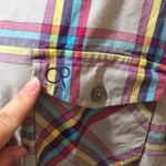 OP Women’s plaid checkered button down L Photo 1