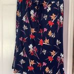 St. John ’s Day Rayon Blended Floral Blue Skirt Size M Photo 4