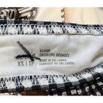 Aerie Black & White Seersucker Ruffle Wrap Bikini Top Size XS Removable Cups Photo 5