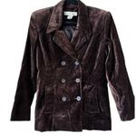 Apostrophe Vintage  Brown Velvelt doule breasted fitted Blazer 6 Cotton blend Photo 0