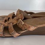 Vionic  Radia Orthotic Adjustable Triple Strap Slide Wedge Sandal Photo 2