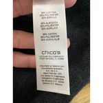 Chico's Chico’s Open Front Long Cardigan Sweater Gray Beaded Embellished Sleeve Size 2 Photo 8