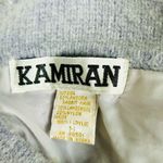 Rare Vintage Kamiran Gray Angora Button Up Sweater w/Full Taxidermy Fox Medium Blue Photo 10