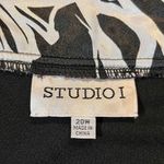 Studio 1 Dress Cardigan Cape Jacket Zebra Trim 20 W Black Size undefined Photo 7