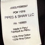 Veronica Beard  Jeans Waldorf Tee Ruched Sleeves Pima Cotton Black Size XS Photo 7