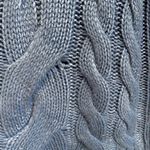 RACHEL Rachel Roy Sweater Women’s Size Large Blue Silver Metallic Cable Knit NWT Photo 5