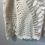 EXPRESS  embroidered ivory floral top in size large. Photo 4