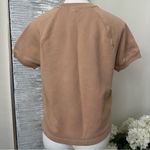 PINK - Victoria's Secret  Tan Short Sleeve Sweatshirt Size S Photo 4