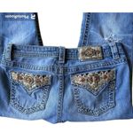 Miss Me Signature Boot Denim Jeans 29 Embellished Back Flap Pockets Dis… Photo 3