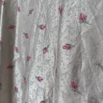 Vintage Lorelei Rosebud Print Full Length Robe w/Sash Photo 7