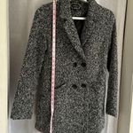 AMBIANCE TEXTURE PEA COAT SZ: M Black Size M Photo 2