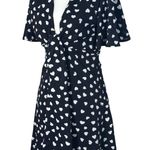Lani the Label NWOT Womens Dress Size S Black White Heart Print A-Line Photo 1