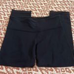 Lululemon Black Crop Leggings Size 6 Photo 0