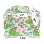 Crown & Ivy  beach Pink and Green Sweatshirt Vibrant and Stylish size M Photo 5