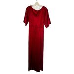 Vintage Red Nylon‎ Night Gown Red Size M Photo 4