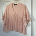 Lulus Lulu’s Love for You Blush Pink Pleated Top size Large EUC Photo 3