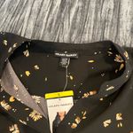 Hilary Radley  Black and Gold Floral Blouse Size S Photo 1
