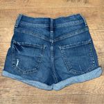 EXPRESS  Stretch+ Performance Shortie High Rise Distressed Denim Shorts Photo 6