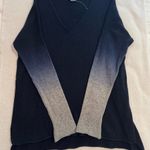 Vince Wool Cashmere V Neck Oversized Ombré Sleeves High Low Sweater S Photo 2