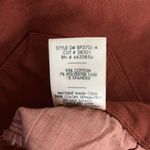 Just Black Denim Jeans Womens 0 24" Rust Orange Crop Demi Flare Casual Colorful Photo 6