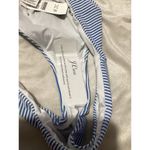 J.Crew  Light Blue White Striped Bikini Swim Bottom M Photo 5