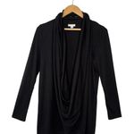 J.Jill Pure Jill Drape Wrap Scarf Convertible Cardigan Long Sleeve Black M Photo 0