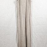 Anthropologie Amadi Tan Ribbed Rayon Maxi Robe Dress Photo 0