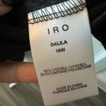 IRO  Black Asymmetrical Short Sleeve T-Shirt Photo 7