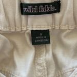 Wild Fable Wide Leg Tapered at Ankle Cargo Pants Cream Size Small NWT Photo 4
