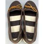 Crocs  Beach Line Womens US 10 Brown Ivory Moc Toe Casual Slip-On Boat Shoes Photo 4